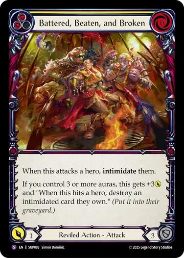 Battered, Beaten, and Broken [SUP083] (Super Slam)  Rainbow Foil | The CG Realm