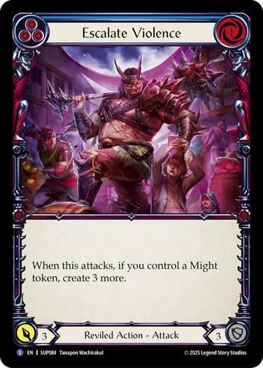 Escalate Violence [SUP084] (Super Slam)  Rainbow Foil | The CG Realm