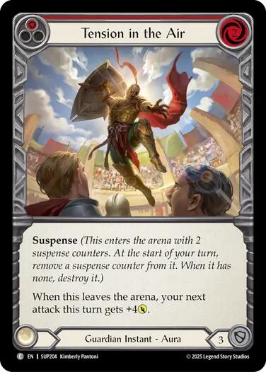 Tension in the Air (Red) [SUP204] (Super Slam)  Rainbow Foil | The CG Realm