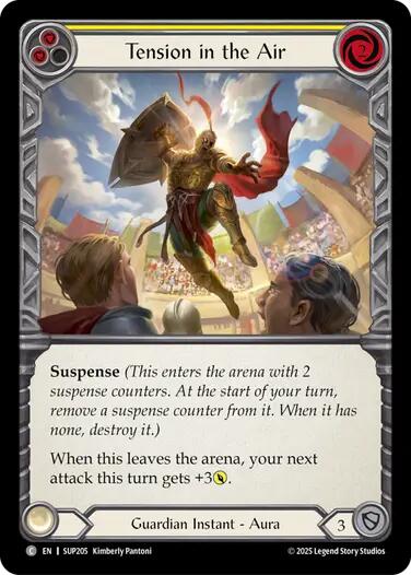 Tension in the Air (Yellow) [SUP205] (Super Slam)  Rainbow Foil | The CG Realm