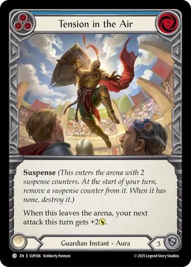 Tension in the Air (Blue) [SUP206] (Super Slam)  Rainbow Foil | The CG Realm