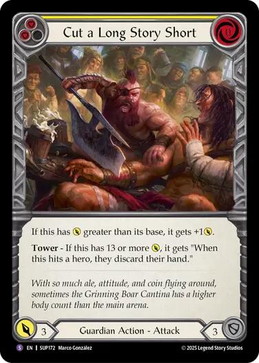 Cut a Long Story Short [SUP172] (Super Slam)  Rainbow Foil | The CG Realm