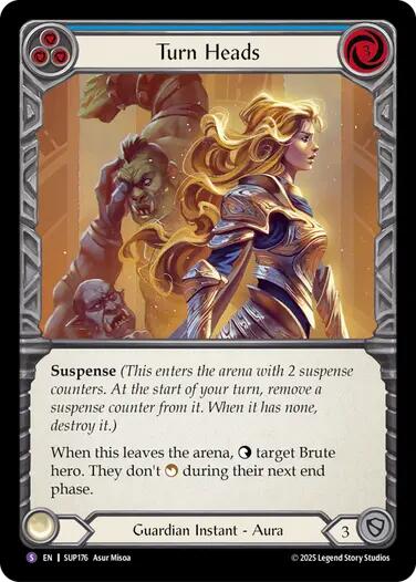 Turn Heads [SUP176] (Super Slam)  Rainbow Foil | The CG Realm