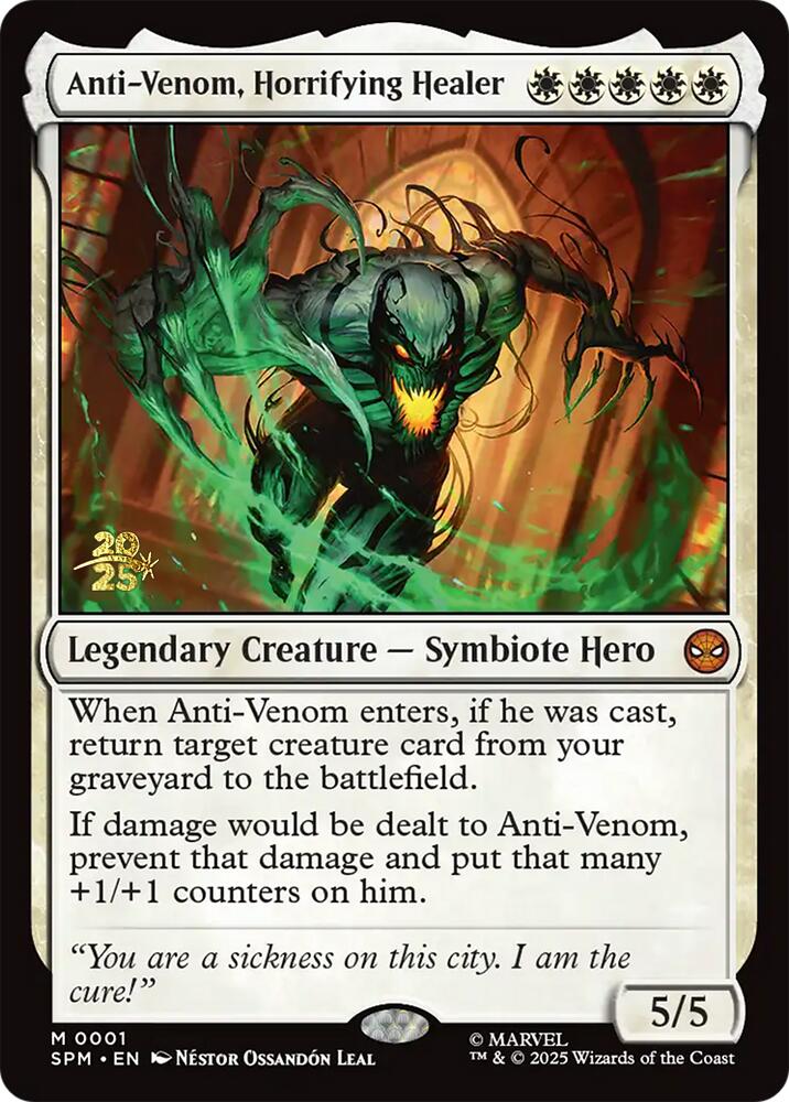 Anti-Venom, Horrifying Healer [Marvel's Spider-Man Prerelease Promos] | The CG Realm
