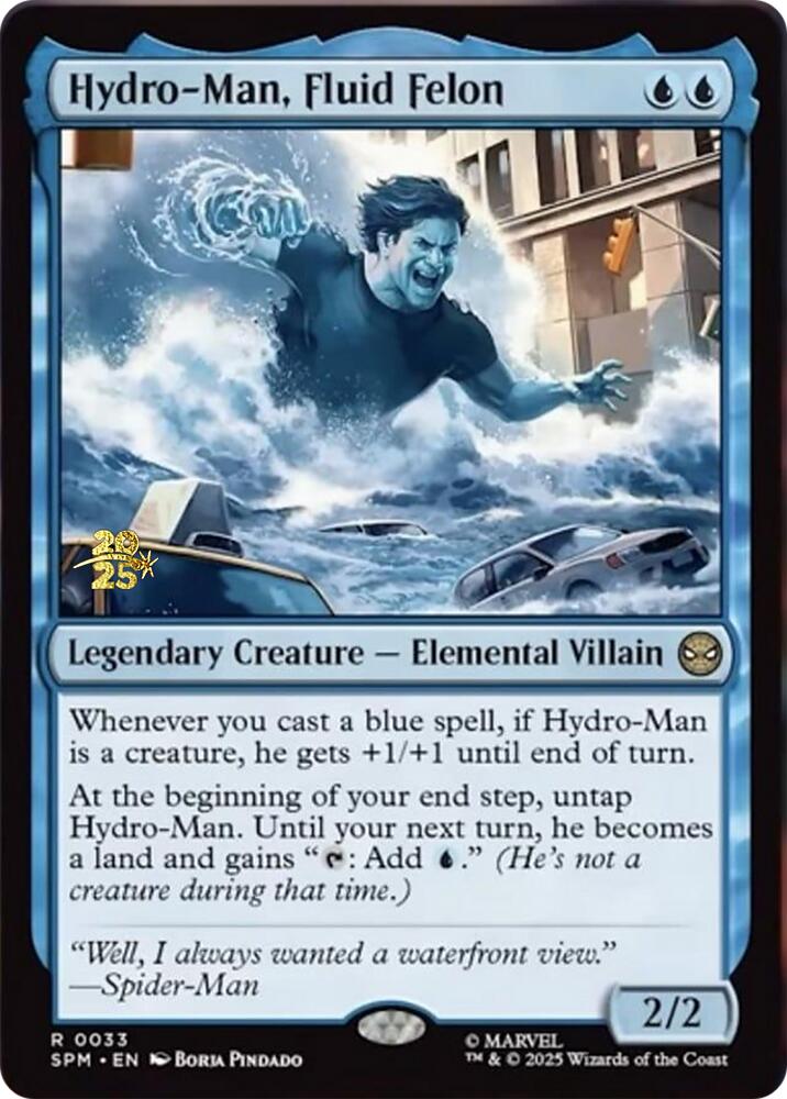 Hydro-Man, Fluid Felon [Marvel's Spider-Man Prerelease Promos] | The CG Realm