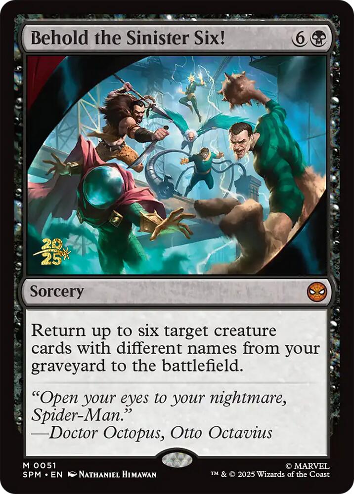 Behold the Sinister Six! [Marvel's Spider-Man Prerelease Promos] | The CG Realm
