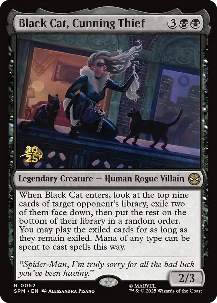 Black Cat, Cunning Thief [Marvel's Spider-Man Prerelease Promos] | The CG Realm