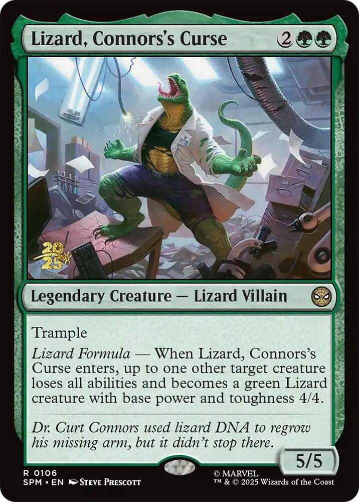 Lizard, Connors's Curse [Marvel's Spider-Man Prerelease Promos] | The CG Realm