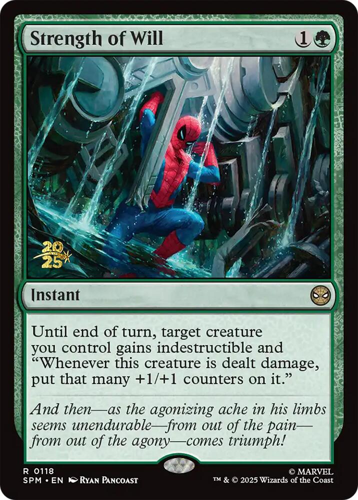 Strength of Will [Marvel's Spider-Man Prerelease Promos] | The CG Realm