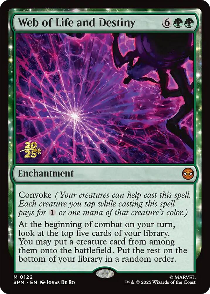Web of Life and Destiny [Marvel's Spider-Man Prerelease Promos] | The CG Realm