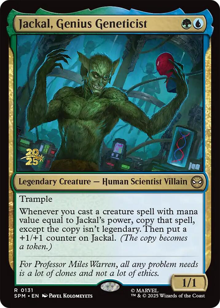 Jackal, Genius Geneticist [Marvel's Spider-Man Prerelease Promos] | The CG Realm