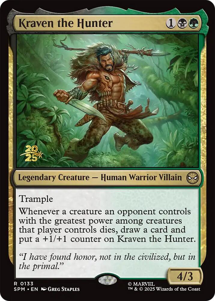 Kraven the Hunter [Marvel's Spider-Man Prerelease Promos] | The CG Realm