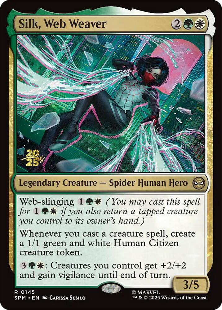 Silk, Web Weaver [Marvel's Spider-Man Prerelease Promos] | The CG Realm