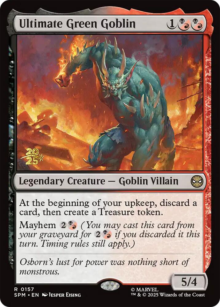 Ultimate Green Goblin [Marvel's Spider-Man Prerelease Promos] | The CG Realm