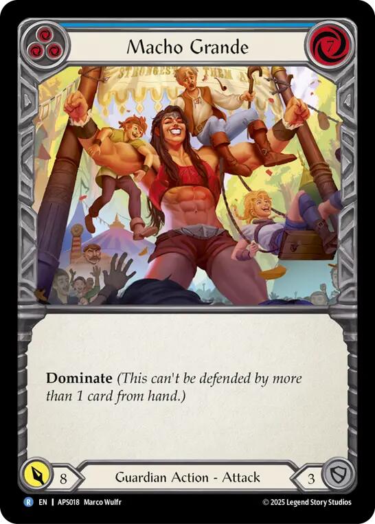 Macho Grande (Blue) [APS018] (Armory Deck: Pleiades) | The CG Realm
