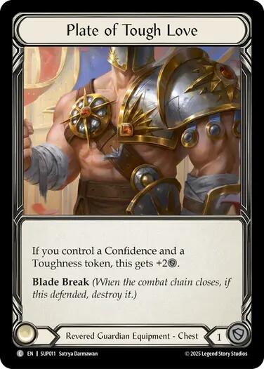 Plate of Tough Love (Cold Foil) [SUP011] (Super Slam)  Cold Foil | The CG Realm