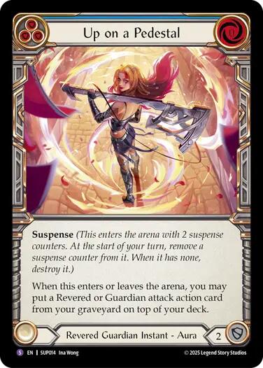 Up on a Pedestal [SUP014] (Super Slam)  Rainbow Foil | The CG Realm
