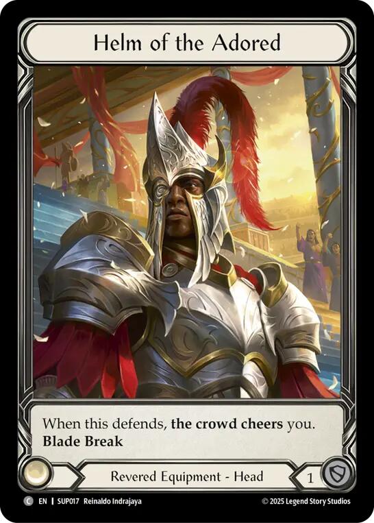 Helm of the Adored (Extended Art Cold Foil) [SUP017] (Super Slam)  Cold Foil | The CG Realm