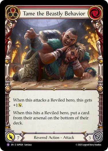 Tame the Beastly Behavior [SUP024] (Super Slam)  Rainbow Foil | The CG Realm
