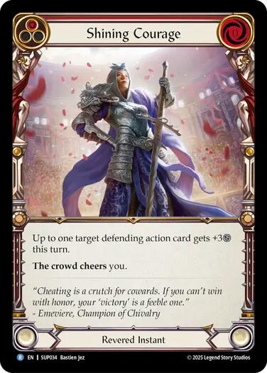 Shining Courage [SUP034] (Super Slam)  Rainbow Foil | The CG Realm