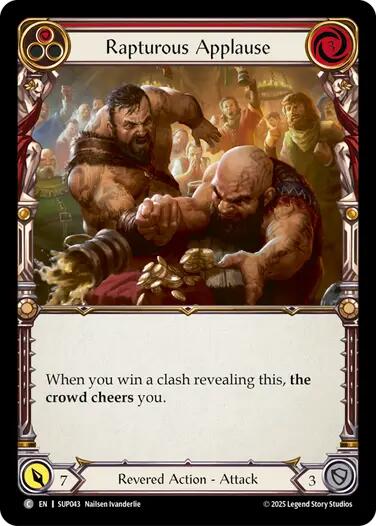 Rapturous Applause (Red) [SUP043] (Super Slam)  Rainbow Foil | The CG Realm