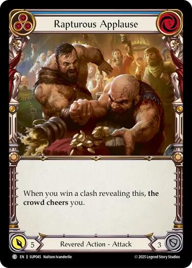Rapturous Applause (Blue) [SUP045] (Super Slam)  Rainbow Foil | The CG Realm