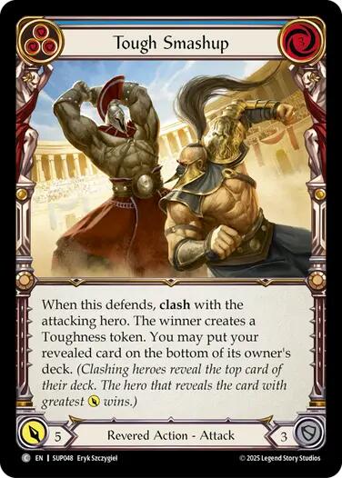 Tough Smashup (Blue) [SUP048] (Super Slam)  Rainbow Foil | The CG Realm