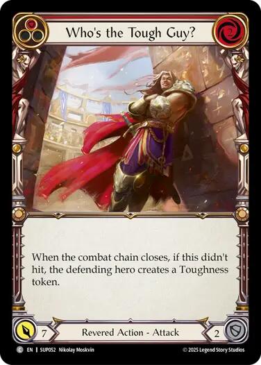 Who's the Tough Guy? (Red) [SUP052] (Super Slam)  Rainbow Foil | The CG Realm