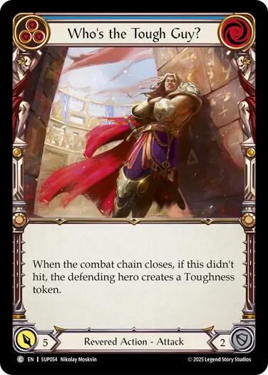 Who's the Tough Guy? (Blue) [SUP054] (Super Slam)  Rainbow Foil | The CG Realm