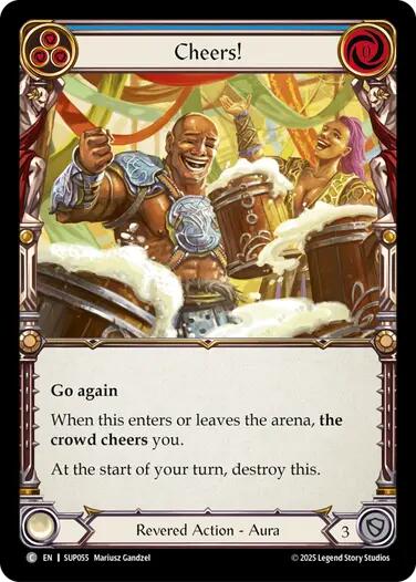 Cheers! [SUP055] (Super Slam)  Rainbow Foil | The CG Realm
