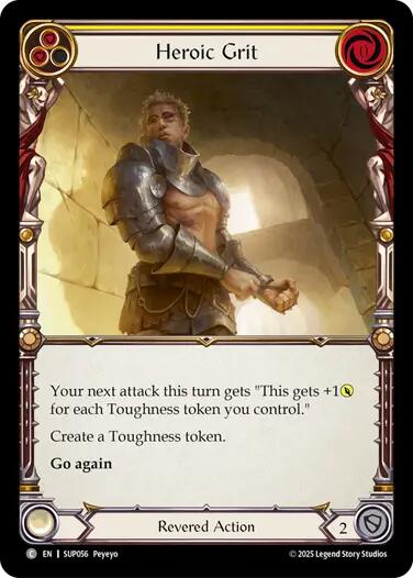 Heroic Grit [SUP056] (Super Slam)  Rainbow Foil | The CG Realm