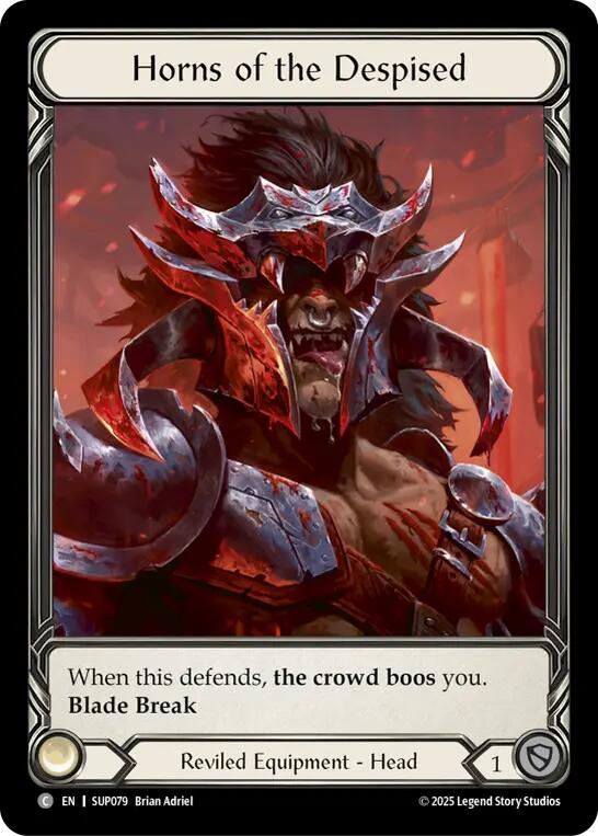 Horns of the Despised (Extended Art Cold Foil) [SUP079] (Super Slam)  Cold Foil | The CG Realm