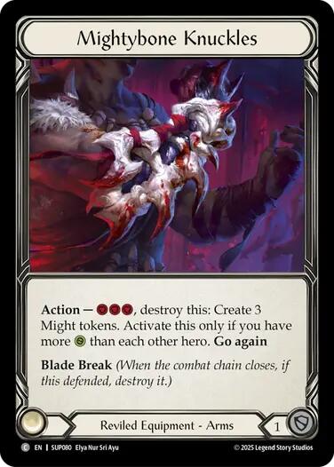 Mightybone Knuckles (Cold Foil) [SUP080] (Super Slam)  Cold Foil | The CG Realm