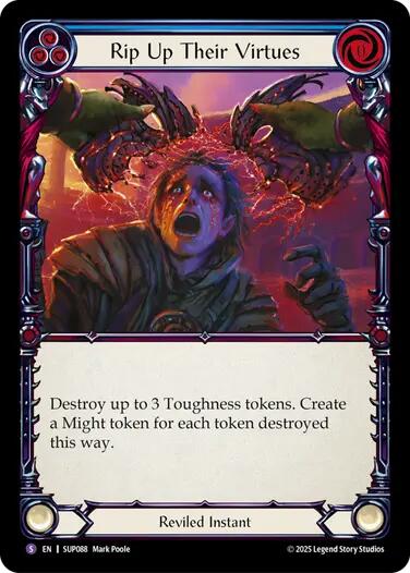 Rip Up Their Virtues [SUP088] (Super Slam)  Rainbow Foil | The CG Realm