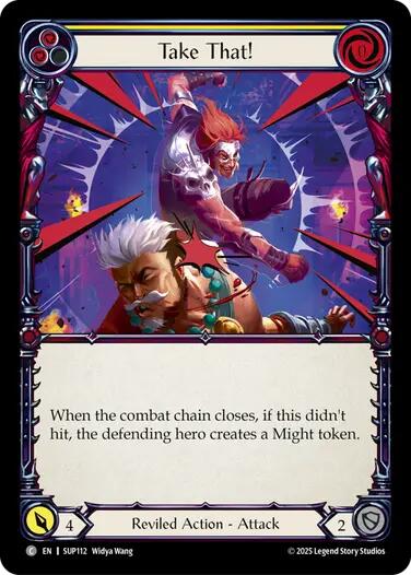 Take That! (Yellow) [SUP112] (Super Slam)  Rainbow Foil | The CG Realm