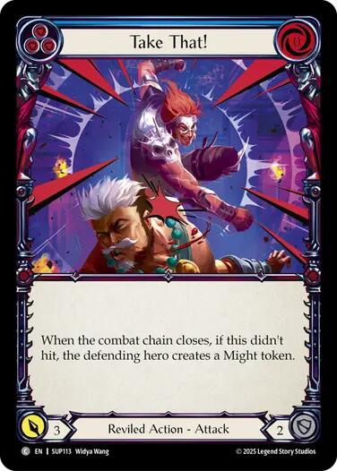 Take That! (Blue) [SUP113] (Super Slam)  Rainbow Foil | The CG Realm