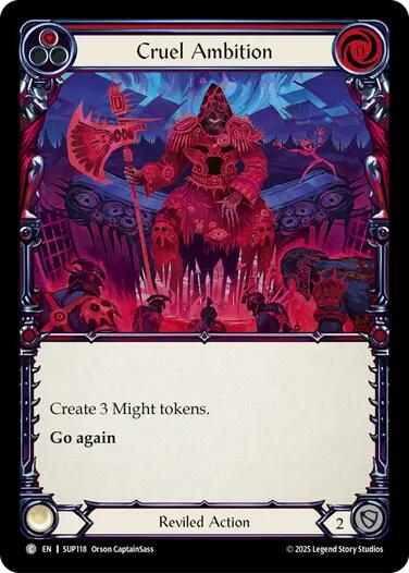 Cruel Ambition [SUP118] (Super Slam)  Rainbow Foil | The CG Realm