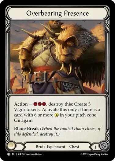 Overbearing Presence (Cold Foil) [SUP126] (Super Slam)  Cold Foil | The CG Realm