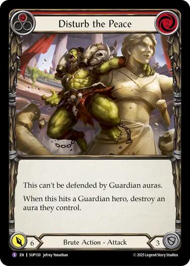 Disturb the Peace [SUP130] (Super Slam)  Rainbow Foil | The CG Realm