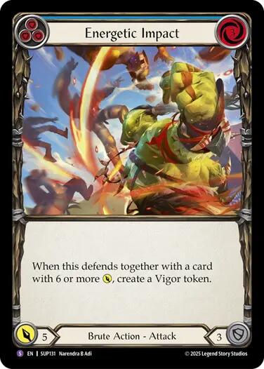 Energetic Impact [SUP131] (Super Slam)  Rainbow Foil | The CG Realm
