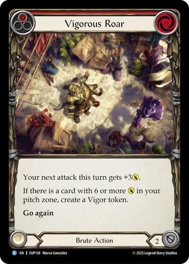 Vigorous Roar [SUP138] (Super Slam)  Rainbow Foil | The CG Realm