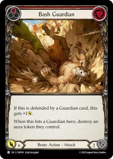 Bash Guardian [SUP141] (Super Slam)  Rainbow Foil | The CG Realm