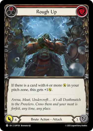 Rough Up (Red) [SUP158] (Super Slam)  Rainbow Foil | The CG Realm