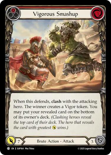Vigorous Smashup (Red) [SUP164] (Super Slam)  Rainbow Foil | The CG Realm