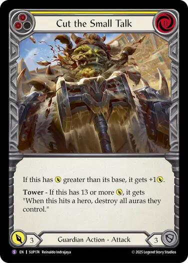 Cut the Small Talk [SUP174] (Super Slam)  Rainbow Foil | The CG Realm