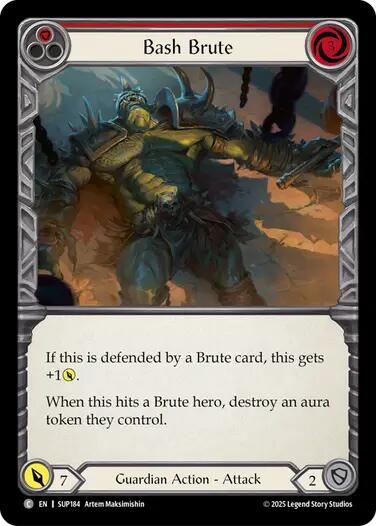 Bash Brute [SUP184] (Super Slam)  Rainbow Foil | The CG Realm