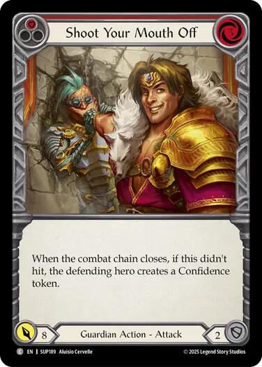 Shoot Your Mouth Off (Red) [SUP189] (Super Slam)  Rainbow Foil | The CG Realm