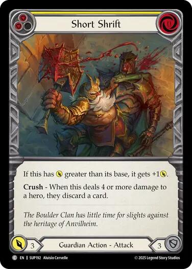 Short Shrift [SUP192] (Super Slam)  Rainbow Foil | The CG Realm