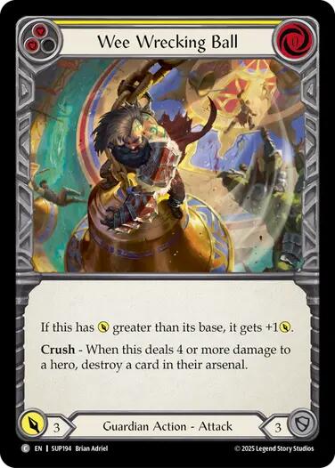 Wee Wrecking Ball [SUP194] (Super Slam)  Rainbow Foil | The CG Realm
