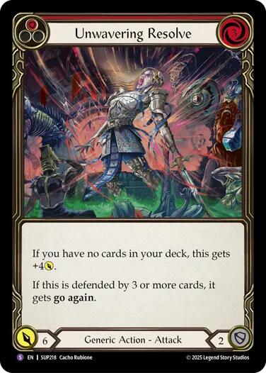 Unwavering Resolve [SUP218] (Super Slam)  Rainbow Foil | The CG Realm